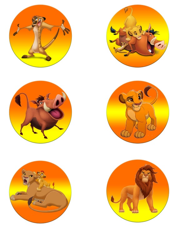 Lion King Cake Toppers Instant Download Printable Lion King Etsy Israel