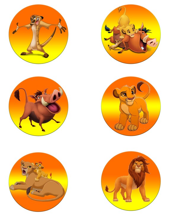 Lion King Cake Toppers Instant Download Printable Lion King Etsy Australia