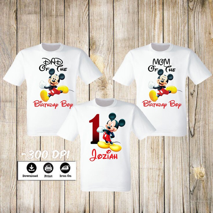Disney Mickey Mouse Birthday Boy Family 