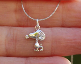 Snoopy jewelry sterling silver clearance