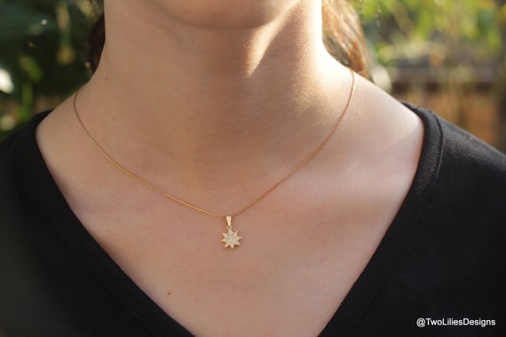※特別値下げ！Star Necklace Gold Gold North Star Necklace, Star Necklace, Tiny Gold Star