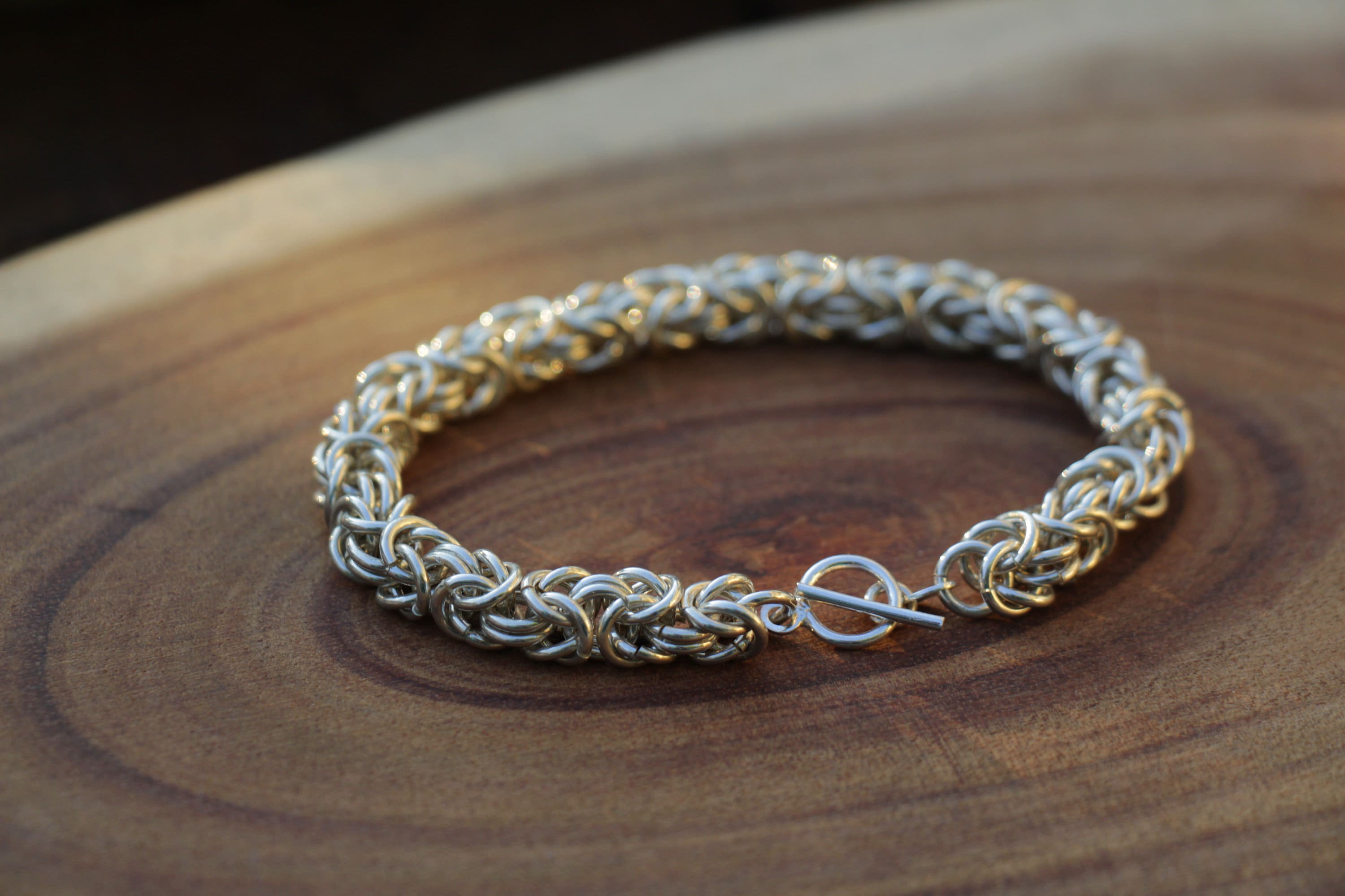 Rio Grande Sterling Silver Byzantine Chain Mail Bracelet Kit