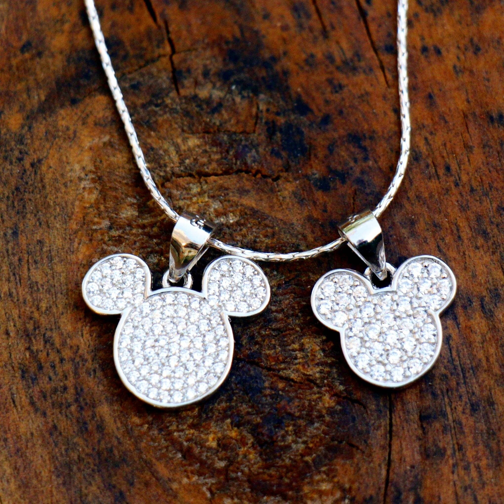 Small mickey necklace sale