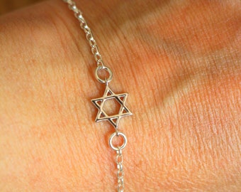 Collana Con Ciondolo Grande A Forma Di Stella Di David In - Foto 13