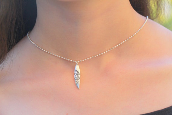 Silver Surfboard Necklace, Surfer Necklace, Surfboard