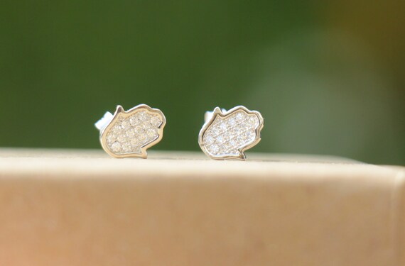 Hamsa earrings deals