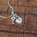 The Silver Crystal Heart Lock Necklace main image 1