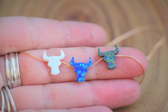 Bull Head Necklace Taurus Necklace 