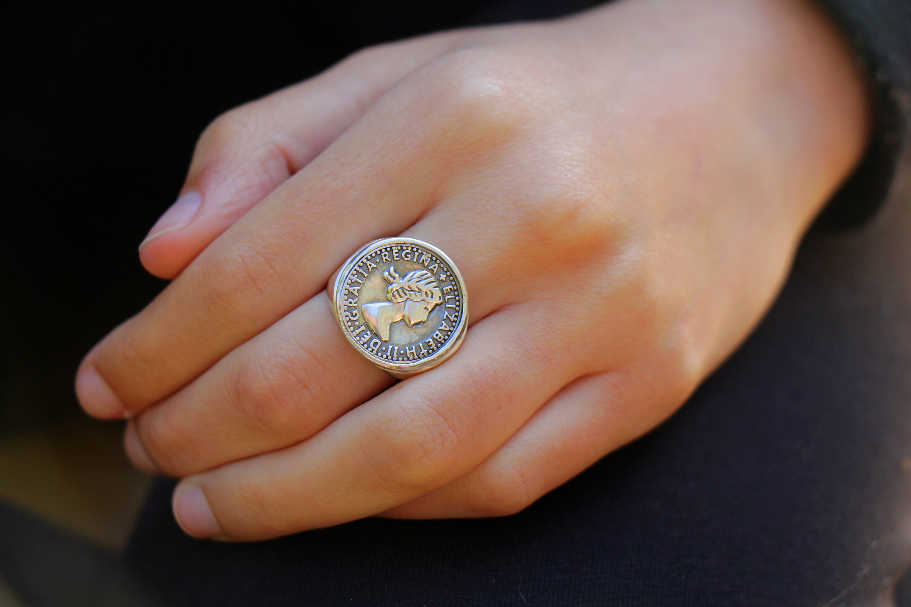 Gold ginni ring on sale price