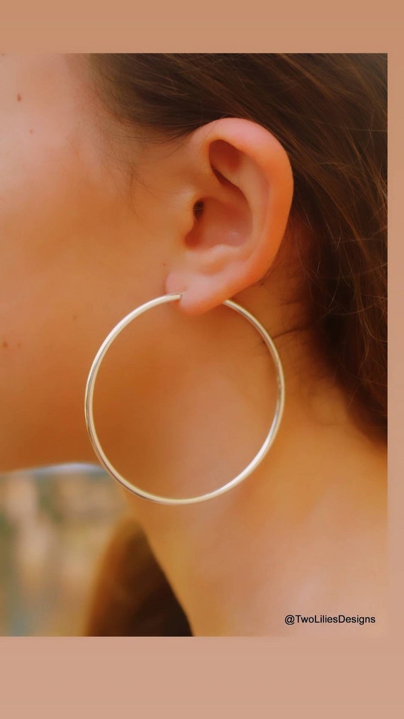 Alphabey's Copper Colour Brass Hoop Earrings For Women-Global Artisans