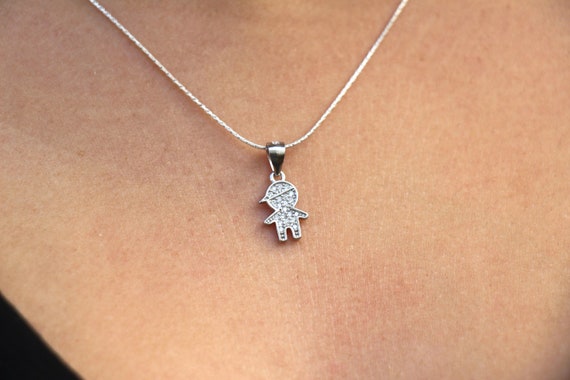 Mom Necklace Boy Girl Charm Necklace 
