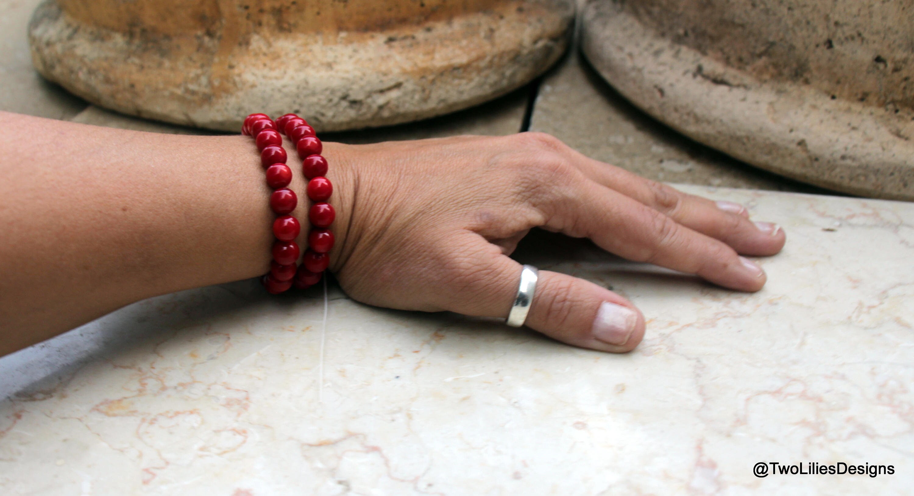 ブレスレット Minwhee BIZ Coral Red Bracelet 4FK879 il_340x270.1502522571_eciv.jpg