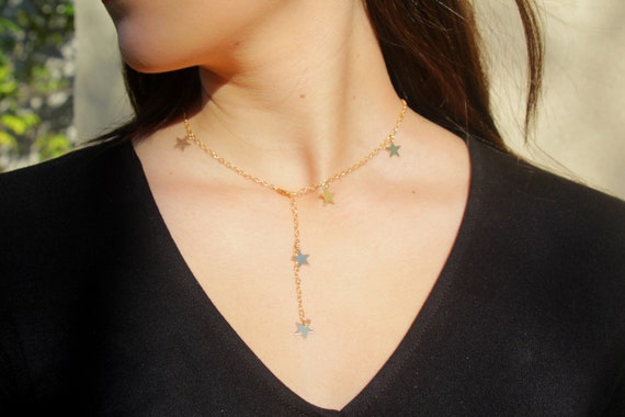 Golden star jewelry etsy sale