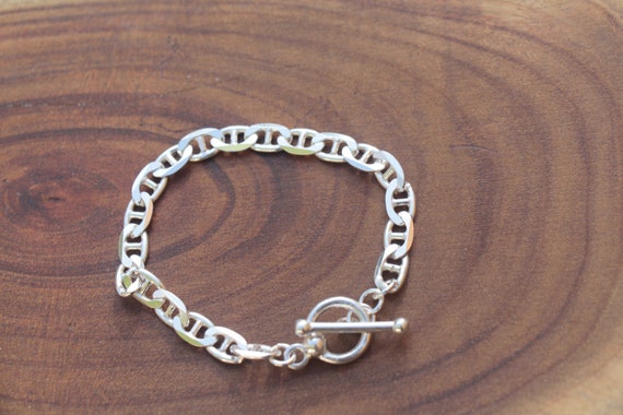 Buy Mariner Silver Chain Link Bracelet Silver Anchor Link