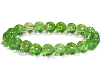 Bracelet Peridot, Bracelet Olivine, Peridot Gemstone Jevelry, Cadeau pour lui/elle, Bijoux de prospérité