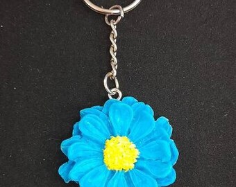 Fuqimanman2020 Cute Daisy Flower Charm Keychain