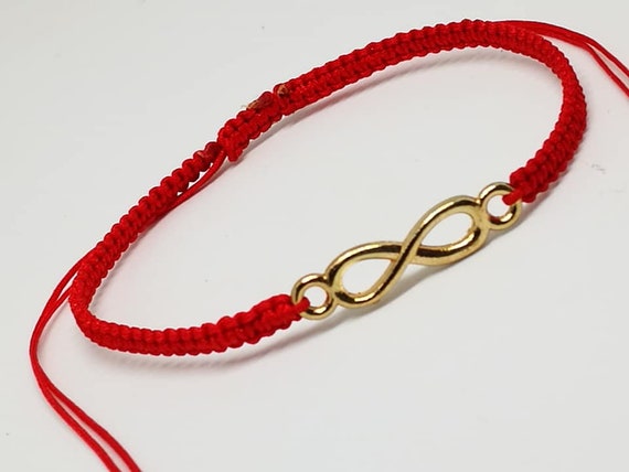 Red infinity bracelet clearance