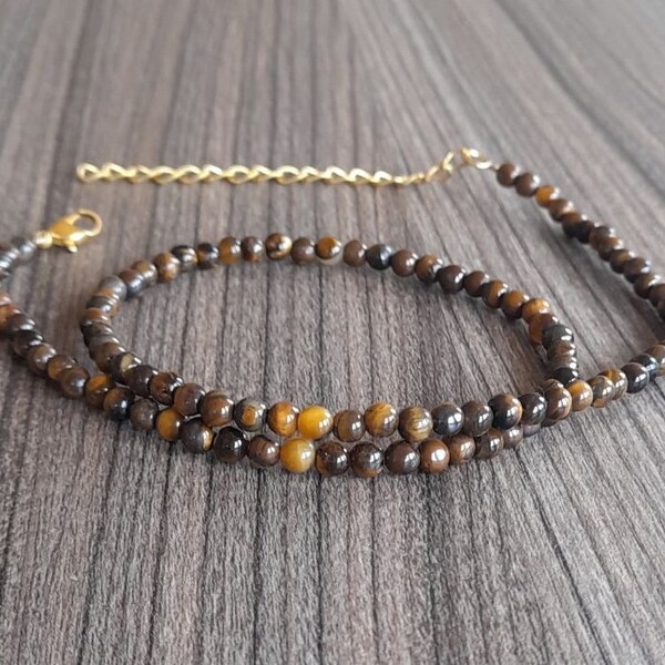 Mens Beaded Necklace Etsy