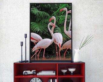 50%OFF, Flamingo Digital Print Flamingo Wall Art Flamingo Poster Pink Flamingo Decor Flamingo Room Decor