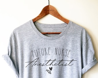 Future infirmière anesthésiste chemise / débardeur / sweat à capuche - chemise CRNA, cadeau infirmière anesthésiste, chemise anesthésiste, chemise école d'infirmières, cadeaux CRNA