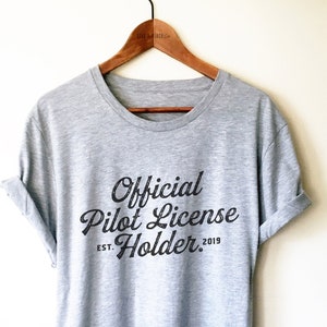 Funny Pilot Shirt/Tank Top/Hoodie - Pilot Gift, Airplanes Shirt, Aviation Gift, Gift For Pilot, New Pilot Tee, Official Pilot License Holder