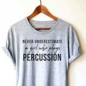 Chemise percussions/débardeur/sweat à capuche - chemise batteur, cadeau percussionniste, chemise musicien, chemise percussions pour femme, chemise batteur pour elle