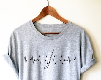Hockey Herzschlag Shirt / Tank Top /Hoodie, Hockey-Trainer-Shirt, Hockey-Geschenke, Hockey-Player-Shirt, Liebes-Hockey-Shirt, Hockey-T-Shirt, Hockey-Hemd