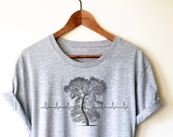 Baum-Liebhaber-Shirt/TankTop/Hoodie - Wald-Shirt, Abenteuer-Shirt, Natur-Liebhaber-Shirt, Umwelt-Shirt, Aktivist-Shirt, Baum-Herzschlag-Shirt