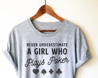 Camiseta de póker divertida, camiseta sin mangas o sudadera con capucha: camiseta de póker, regalos para jugadores de póker, camiseta de casino, camiseta de juego, camiseta de póker para ella, camiseta para amantes del póker