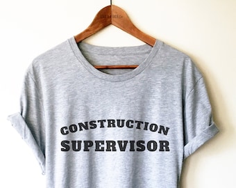 Construction Shirt/Tank Top/Hoodie - Supervisor Shirt, Construction Worker Shirt, Construction Gift, Colleague Shirt, Construction Tees