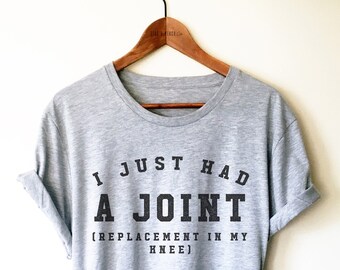 Camiseta/Camiseta sin mangas/Sudadera con capucha para reemplazo de rodilla, camiseta de reemplazo de articulación, camiseta de cirugía, regalo de cirugía, regalo de recuperación, me acabo de hacer un reemplazo de articulación