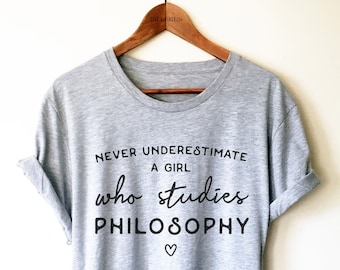 Philosophy Major Shirt/Tank Top/Hoodie-Philosopher Shirt, Philosophy Degree Shirt, Philosophy Graduation Gift, Existentialism Shirt, For Her