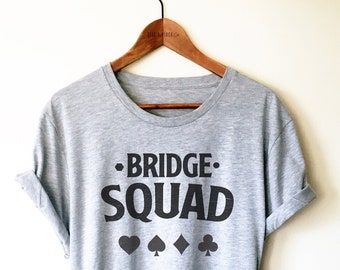 Camiseta/Regata/Moletom com Capuz para Jogador de Bridge - Camisetas para Jogador de Bridge, Presente para Jogador de Bridge, Presente Engraçado para Bridge, Camiseta para Time de Bridge, Camiseta para Amante de Bridge