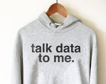 Prata data med mig Hoodie - Dataanalytiker T-shirt, Dataanalytiker Gåva, Vetenskapsman T-shirt, Analytiker T-shirt, Data Scientist Gåva, Datavetenskap Gåva