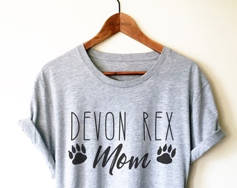 Devon Rex Unisex Shirt - Gift For Cat Lover, Devon Rex Mom Shirt, Cat Mom Shirt, Mothers Day Gift, Cat Gifts For Women, Feline Rescue Shirt
