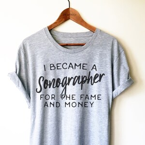 Sonographer Unisex Shirt, Funny Sonography TShirt, Cardiac Sonographer Shirt, Ultrasound Technician Gift, Xray Tech Shirt, Radiologist Tee