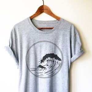 Camiseta de olas - Camiseta de olas del océano, Camiseta de olas de playa, Camiseta de surfista, Camiseta de playa, Camiseta de olas del mar, Camiseta del océano, Camiseta de verano, Camiseta sin mangas, Sudadera con capucha
