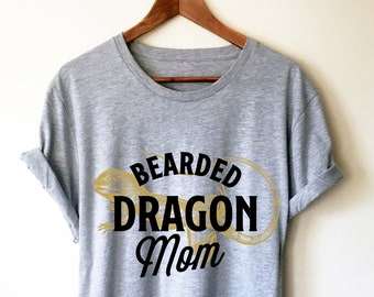 Bearded Dragon Mom Unisex Shirt - Bearded Dragon Shirt, Bearded Dragon Gift, Reptile Shirt, Reptile Gift, Beardie, Reptile Lover