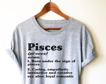 Pisces Unisex Shirt - Astrology Gifts, Zodiac T-shirt, Pisces Constellation, Pisces Gift, Pisces Zodiac,  February/ March Birthday Gift Idea