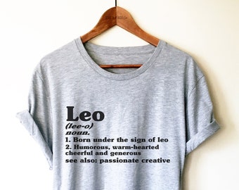 Leo Zodiac Unisex Shirt - Gift Idea For Leo, Leo Constellation Shirt, Leo Star Sign Shirt, Astrology TShirt, August September Birthday Gift