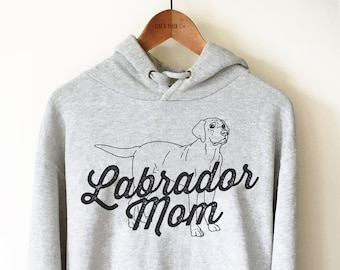 Labrador Lover Gift - Labrador Mom Unisex Hoodie, Lab Mom Sweatshirt, Lab Mama T-Shirt, Cute Lab Dog Tee, Labrador Life Shirt, Lab Owner Tee