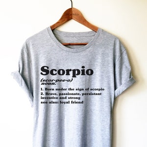 Scorpio Unisex Shirt - Scorpio Shirt, Horoscope Gift, Scorpio Zodiac Shirts,  October Birthday Gift, November Birthday Gift, Astrology Gift