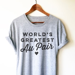 Au Pair Shirt/Tank/Hoodie - Au Pair Shirt, Au Pair Gift, Nanny Shirt, Nanny Gift, Au Pair Leaving Gift, Nanny, Daycare Gift, Childcare Gift
