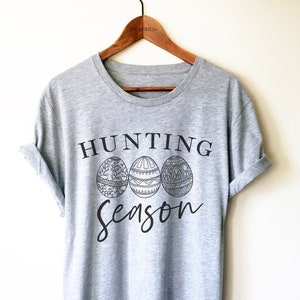 Funny Easter Unisex Shirt - Hunting Season, Easter Egg Shirt, Easter Basket Gift, Easter Shirts For Women, Easter Shirt Man, Easter Gift Box