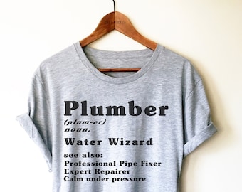 Plumber Definition Shirt/ Tank Top / Hoodie - Funny Plumber Gift, Plumber TShirt, Contractor Shirt, Plumber Dad Shirt, Plumber Shirt For Her