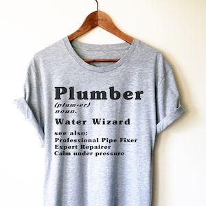 Plumber Definition Shirt/ Tank Top / Hoodie - Funny Plumber Gift, Plumber TShirt, Contractor Shirt, Plumber Dad Shirt, Plumber Shirt For Her