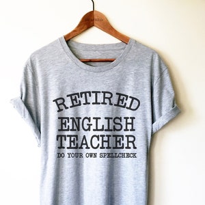 Englischlehrer Shirt / Tank Top / Hoodie - Englischlehrer Shirt, Grammatik Geschenk, Grammatik Polizei Shirt, Englischlehrer Ruhestandsgeschenk