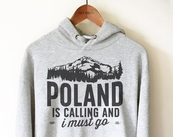 Poland Country Polska Script Football Team Soccer Heritage POL Hoodie Sweatshirt
