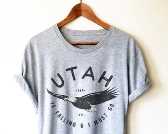 Utah Is Calling Unisex-tröja - Utah State-tröja, Salt Lake City-tröja, Zion National Park-present, Bryce Canyon-tröja, Utah Pride-souvenir