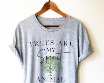 Baumliebhaber Shirt / TankTop / Hoodie - Wald Shirt, Abenteuer Shirt, Naturliebhaber Shirt, Umwelt Shirt, Bäume sind mein Geist, Tier Shirt